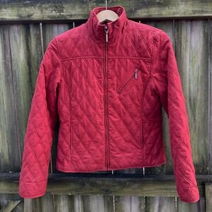 Weatherproof Garment Company Quilted Jacket Fitted Full Zip Burnt Red‎ Sz Medium